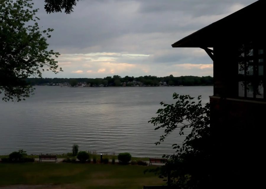 Cedar Lake, Indiana · lakefront at dusk