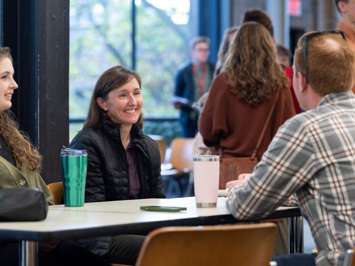 Conversation around a table